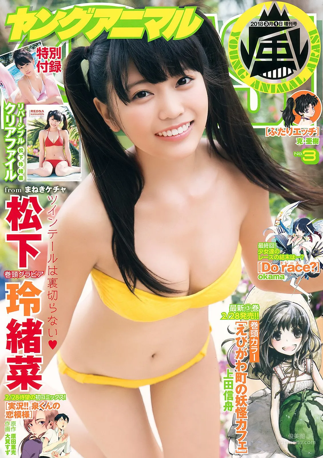 松下玲緒菜 Reana Maysushita [Young Animal Arashi] 岚特刊2018年No.03 写真杂志